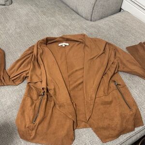 Bagatelle Tan Suede Women's Blazer